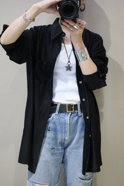 C239 / 1990's GREEN CLUB NYLON shirt