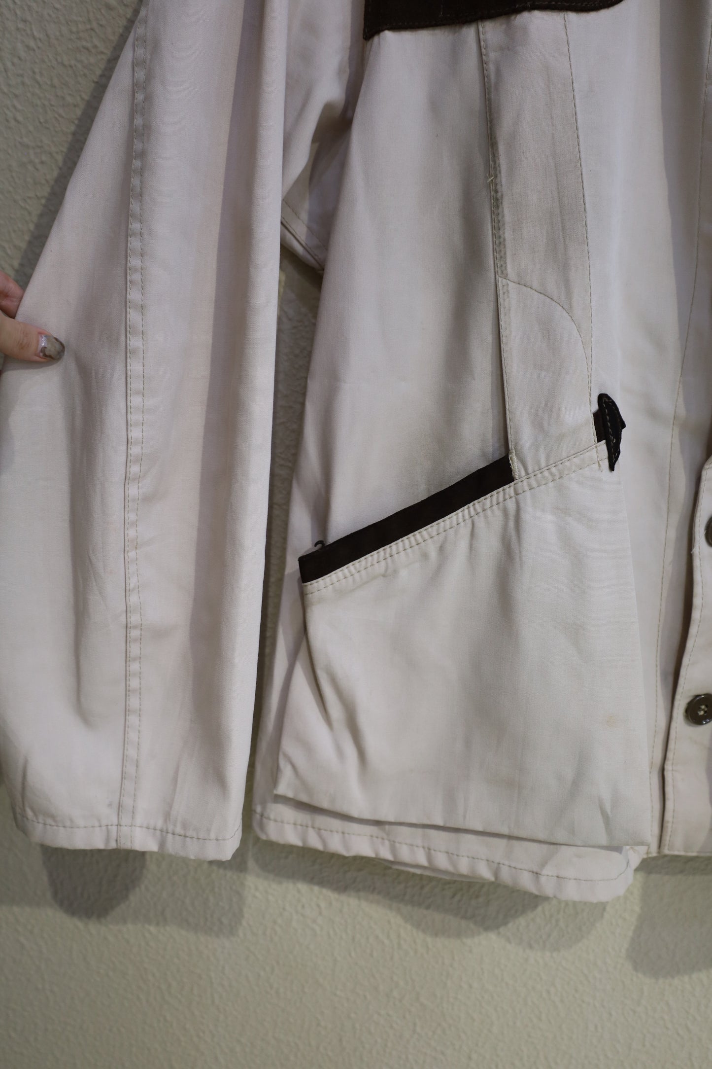 A449 / 1970's Vintage 10-X Suede Gun Patch Hunting Jacket