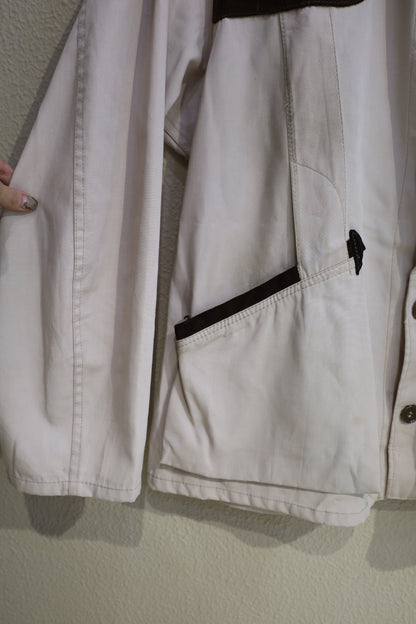 A449 / 1970's Vintage 10-X Suede Gun Patch Hunting Jacket