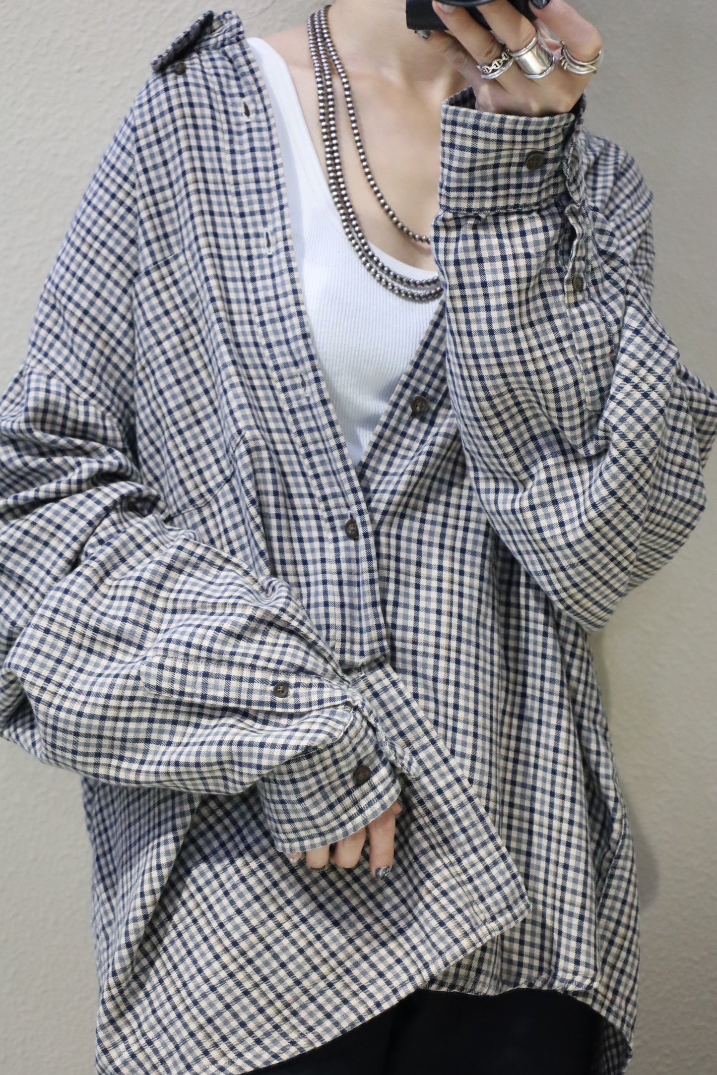 620 / 1990's OLD GAP check shirt