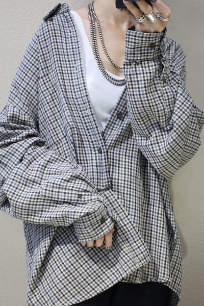 620 / 1990's OLD GAP check shirt