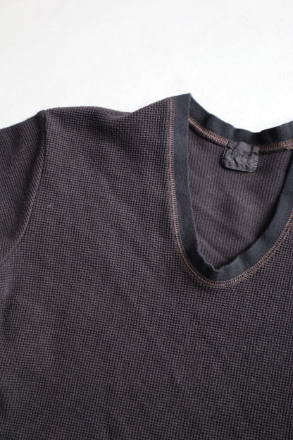 HOWIE black overdye thermal long Sleeve (Overdyed Brown to Black)