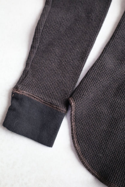 HOWIE black overdye thermal long Sleeve (Overdyed Brown to Black)