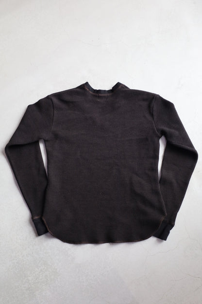 HOWIE black overdye thermal long Sleeve (Overdyed Brown to Black)