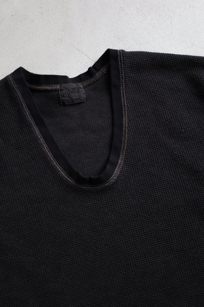 HOWIE black overdye thermal long Sleeve (Overdyed Blue to Black)