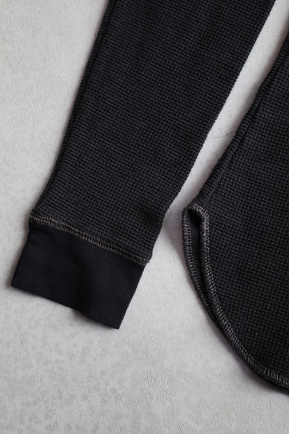 HOWIE black overdye thermal long Sleeve (Overdyed Blue to Black)