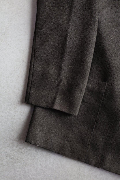 HOWIE black spray fade tailored jacket (taupe)