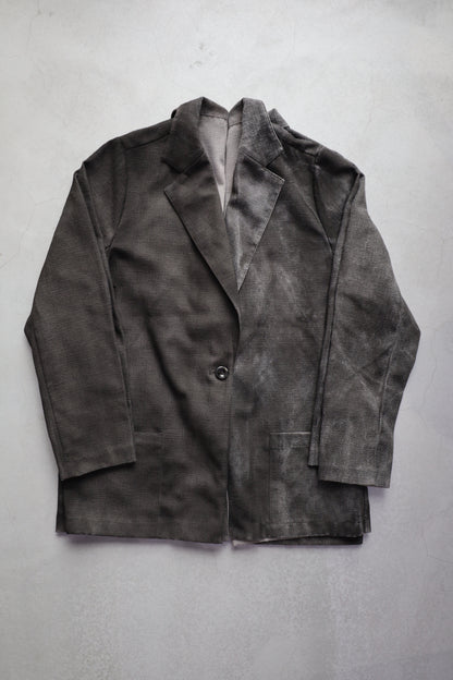 HOWIE black spray fade tailored jacket (taupe)