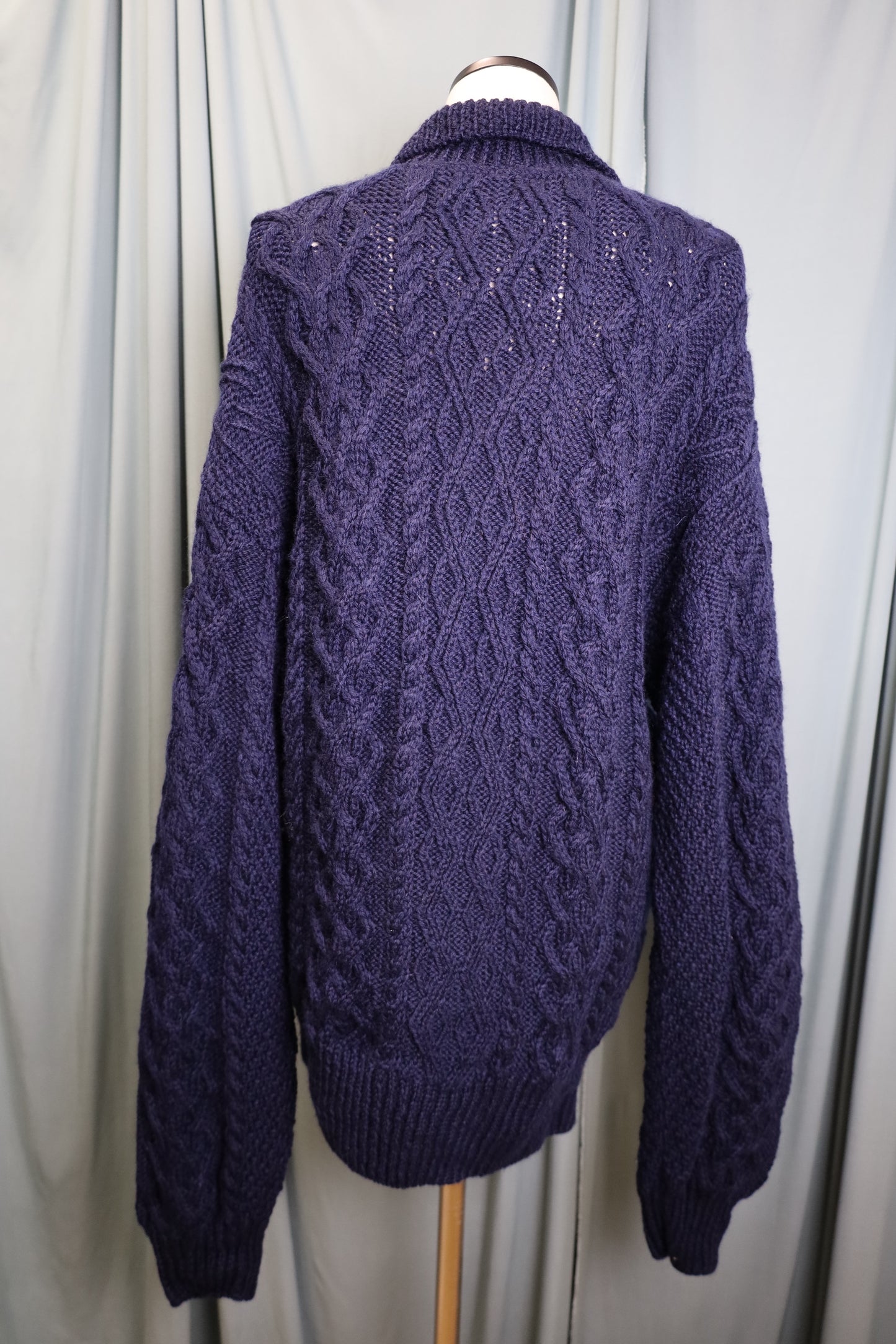 D45 / UNKNOWN Cable Knit Polo