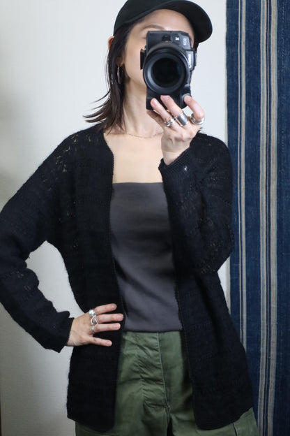 39 / 1990's UNKNOWN OLD Mohair Cardigan