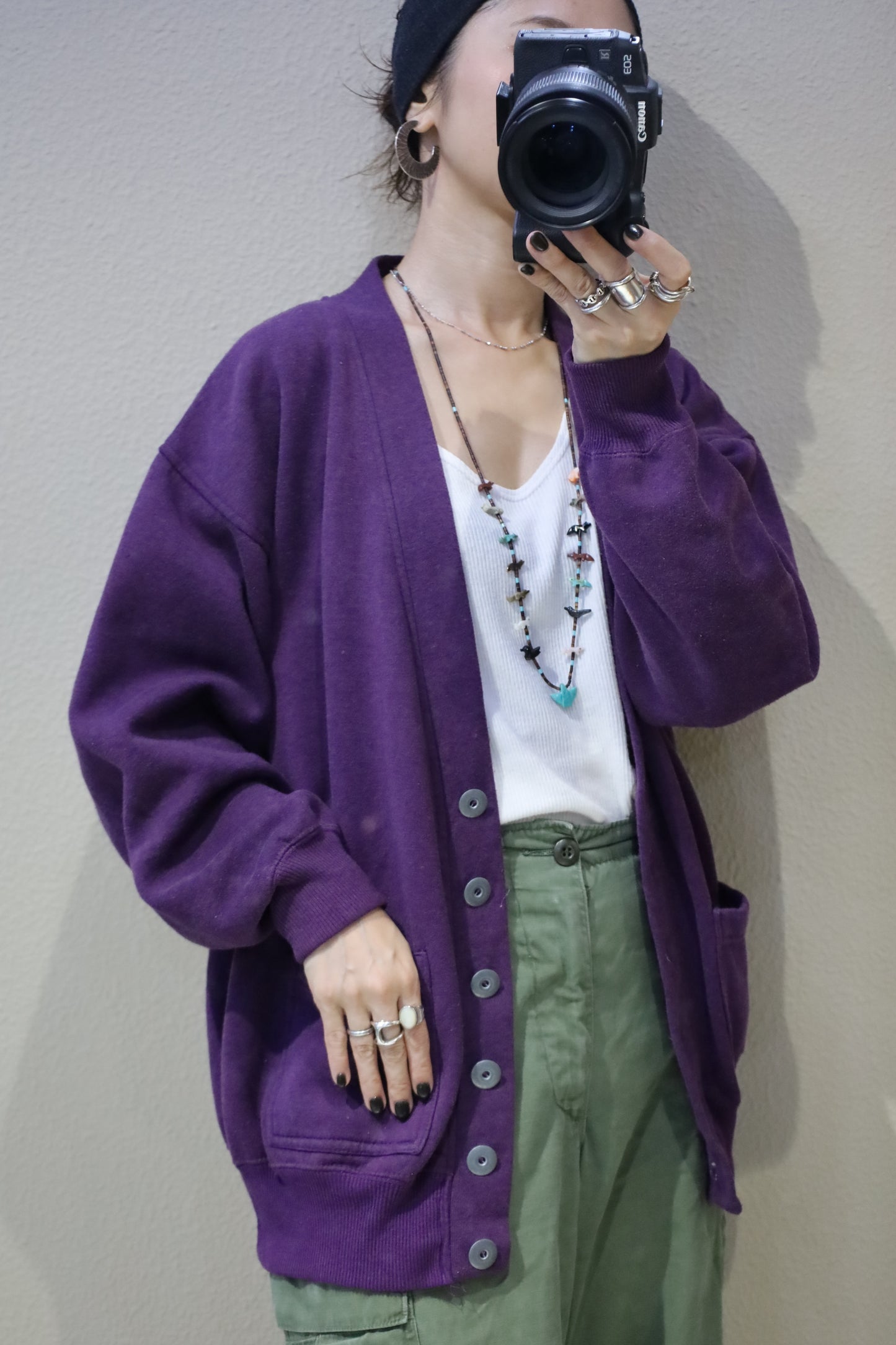 695 / early2000's Lady Madeira sweat cardigan