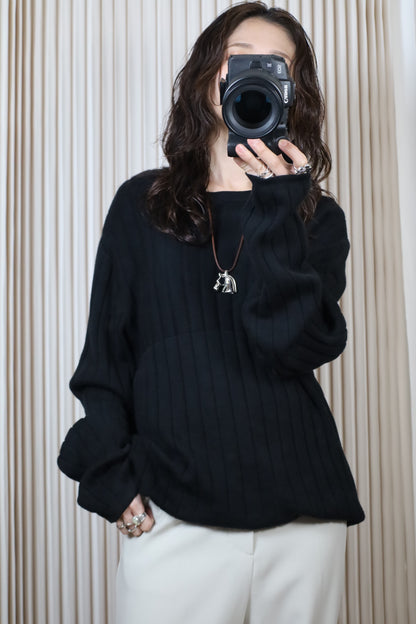 270 / 1990's PERRY ELLIS Rib cotton knit