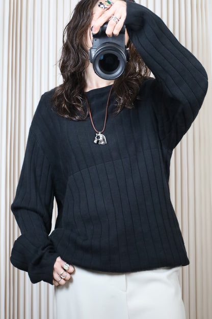 270 / 1990's PERRY ELLIS Rib cotton knit