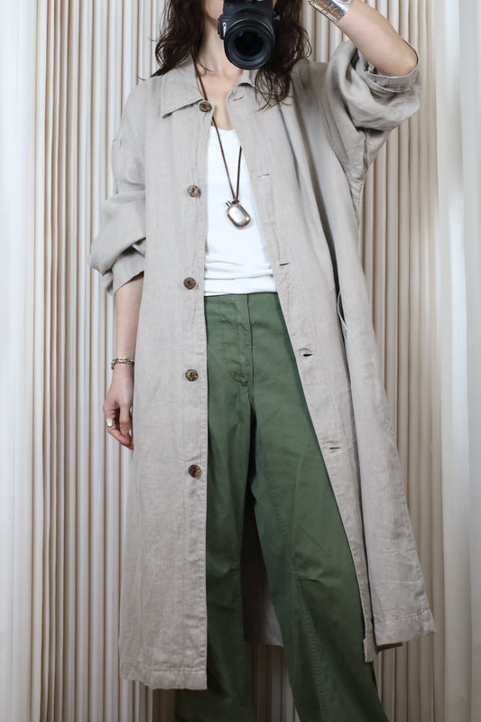 A505 / EURO WORK VINTAGE linen work coat