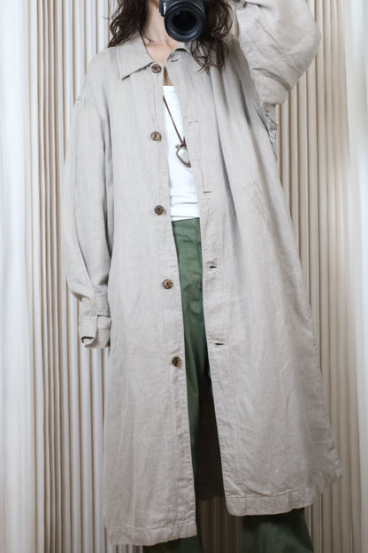 A505 / EURO WORK VINTAGE linen work coat