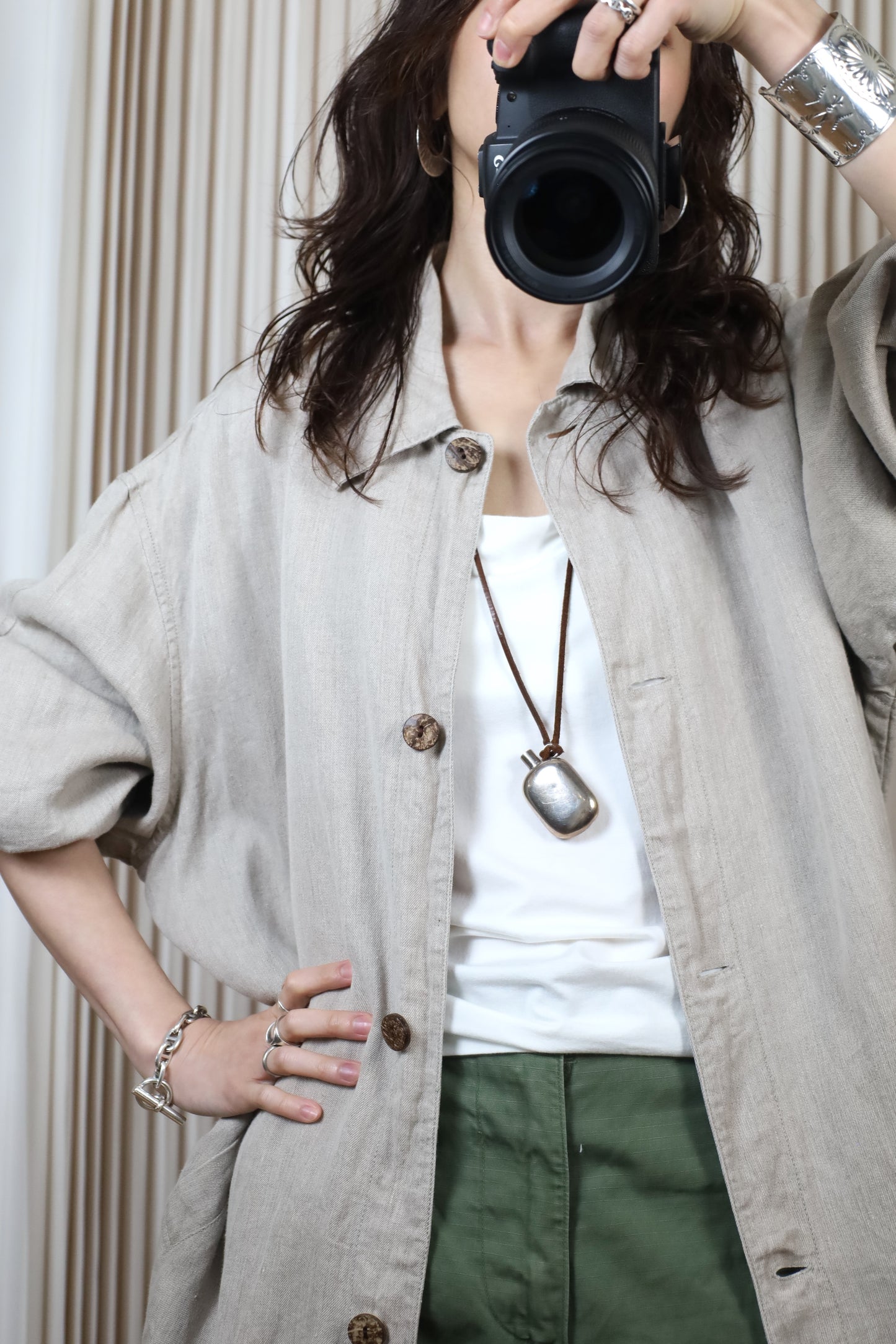 A505 / EURO WORK VINTAGE linen work coat