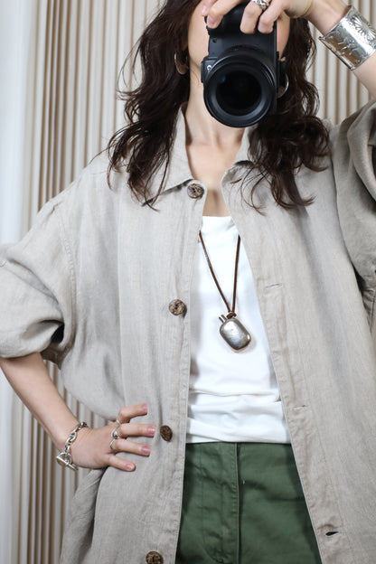 A505 / EURO WORK VINTAGE linen work coat