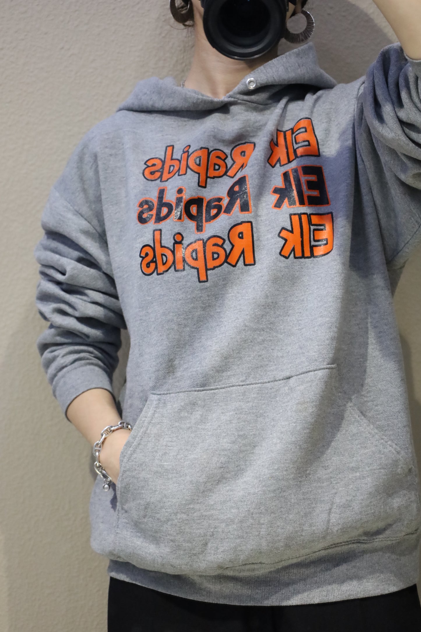 Z962 / 1990's JERZEES ELK Rapids hoodie sweat