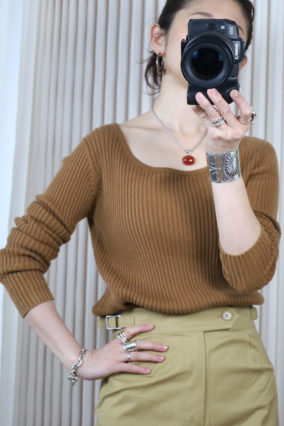 737 / 1990's OLD GAP RIB cotton knit