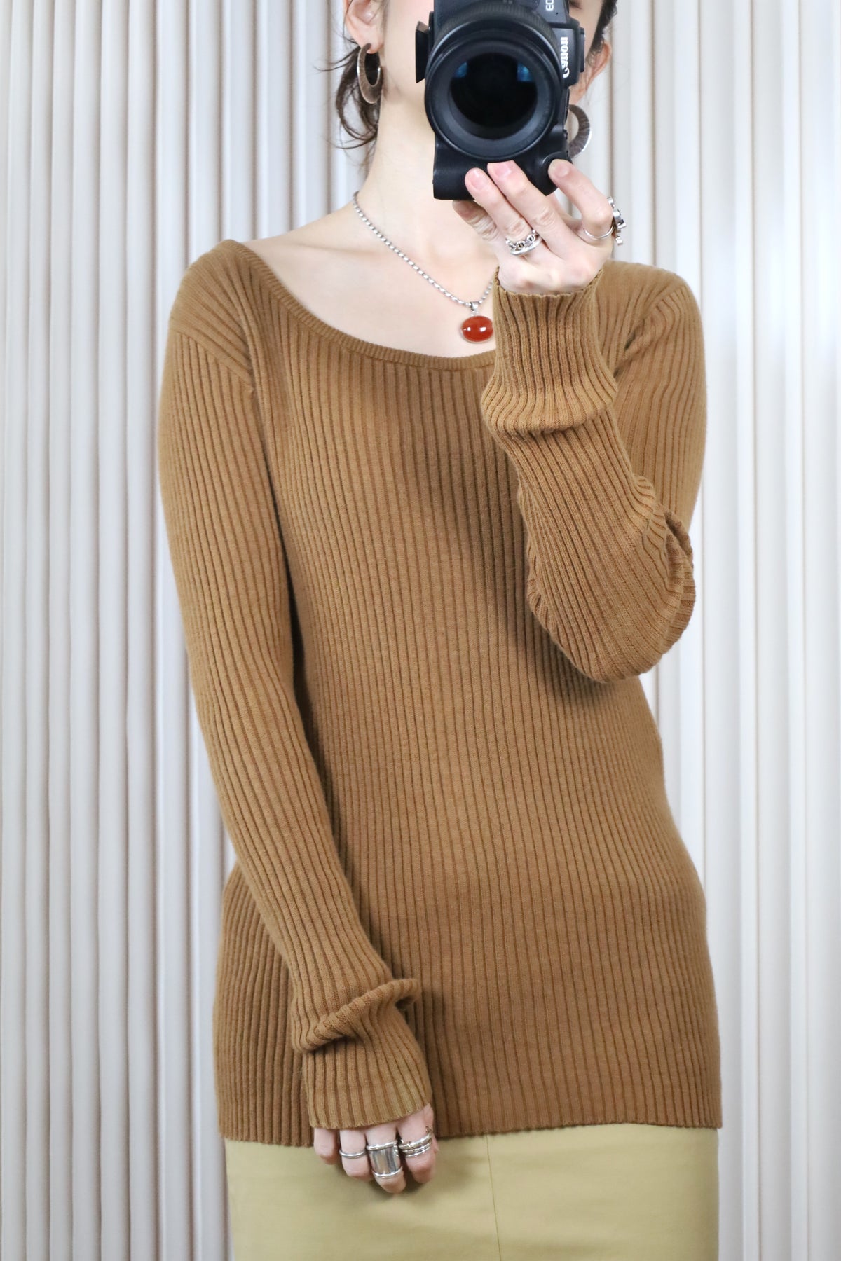 737 / 1990's OLD GAP RIB cotton knit