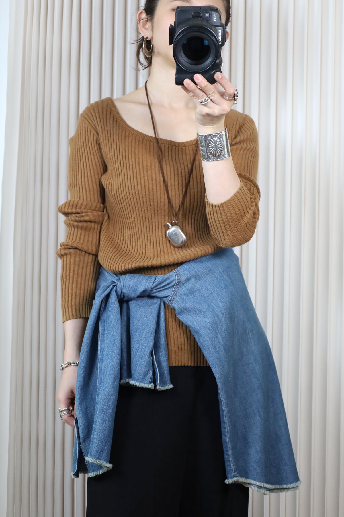 737 / 1990's OLD GAP RIB cotton knit