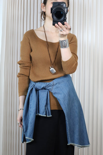 737 / 1990's OLD GAP RIB cotton knit