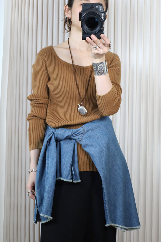 737 / 1990's OLD GAP RIB cotton knit