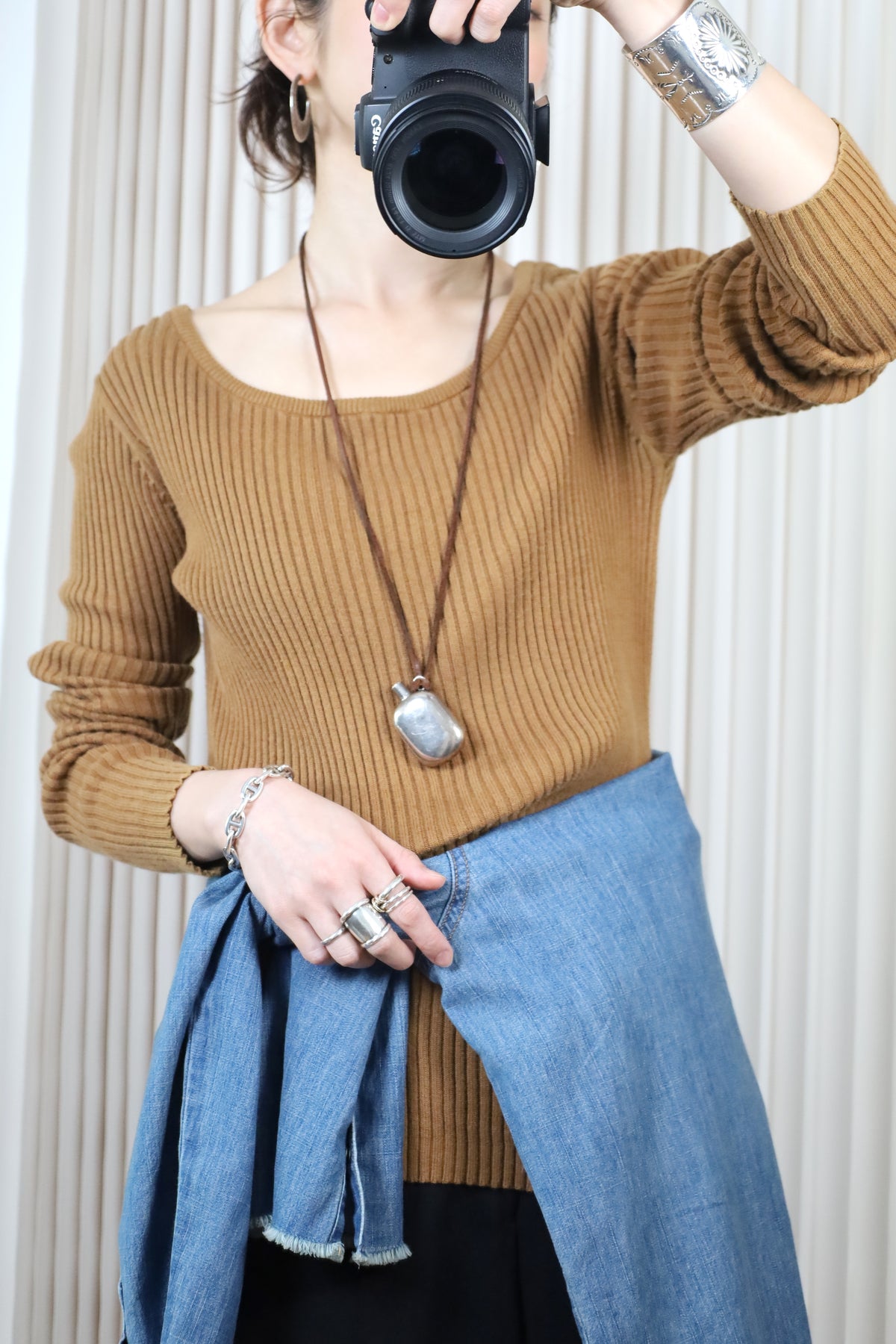 737 / 1990's OLD GAP RIB cotton knit