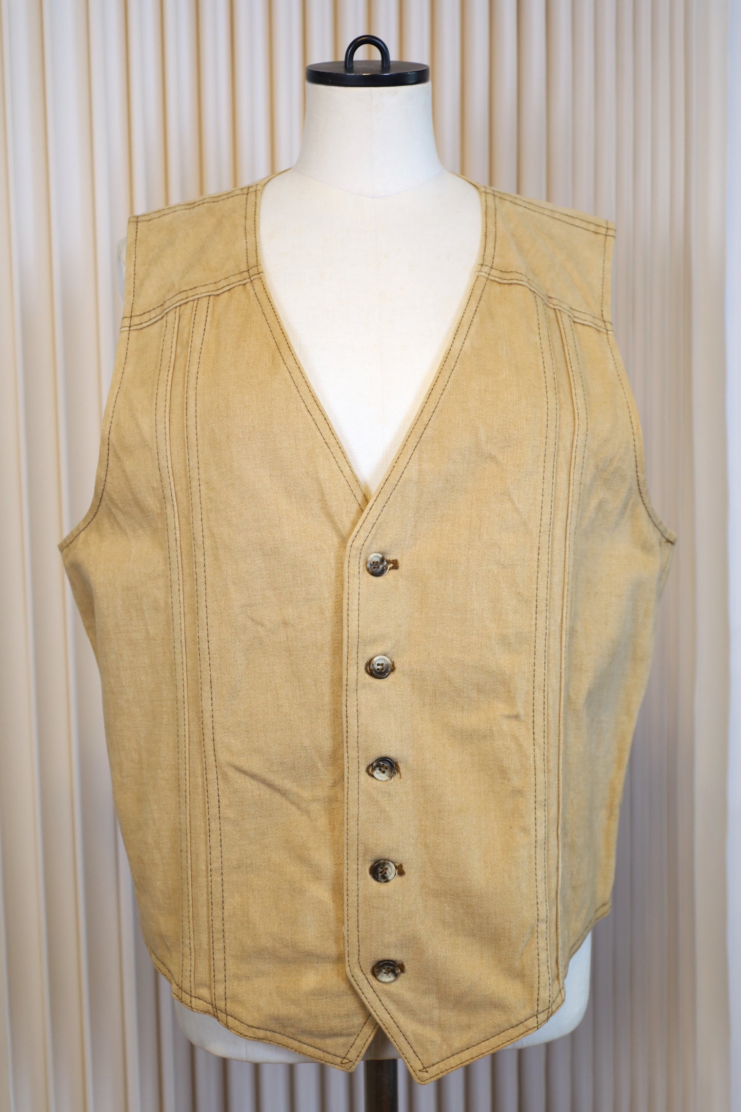 A539 / 1970's Lee Moleskin fabric work vest