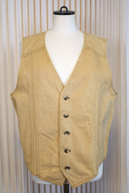 A539 / 1970's Lee Moleskin fabric work vest