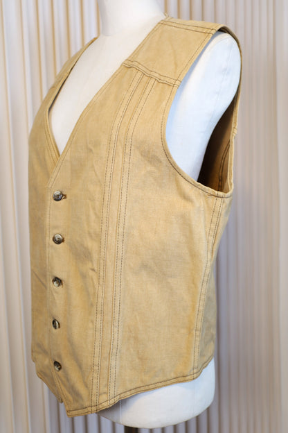 A539 / 1970's Lee Moleskin fabric work vest