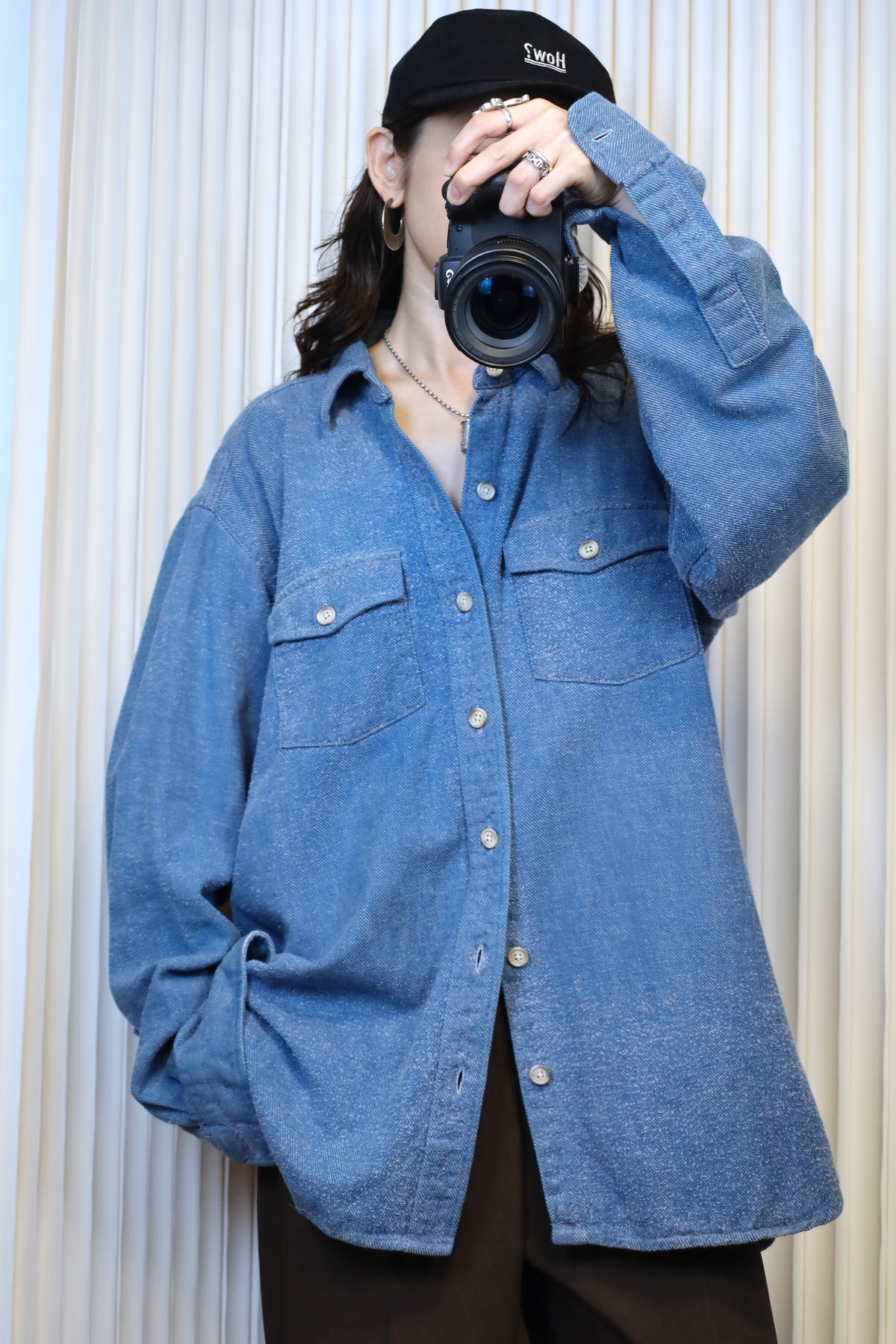 714 / 1980's L.L.Bean cotton  shirt