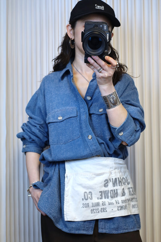 714 / 1980's L.L.Bean cotton  shirt