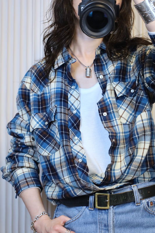 726 / 1990's PINE GROVE check  shirt