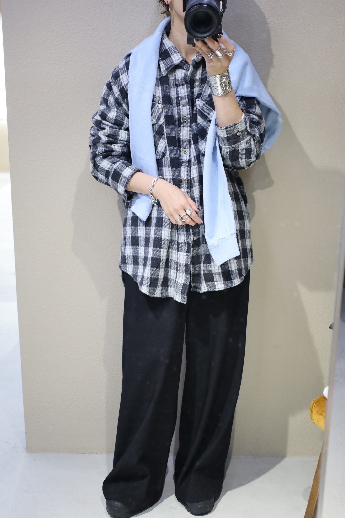 B1014 / 1980-90's UNKNOWN print sweat