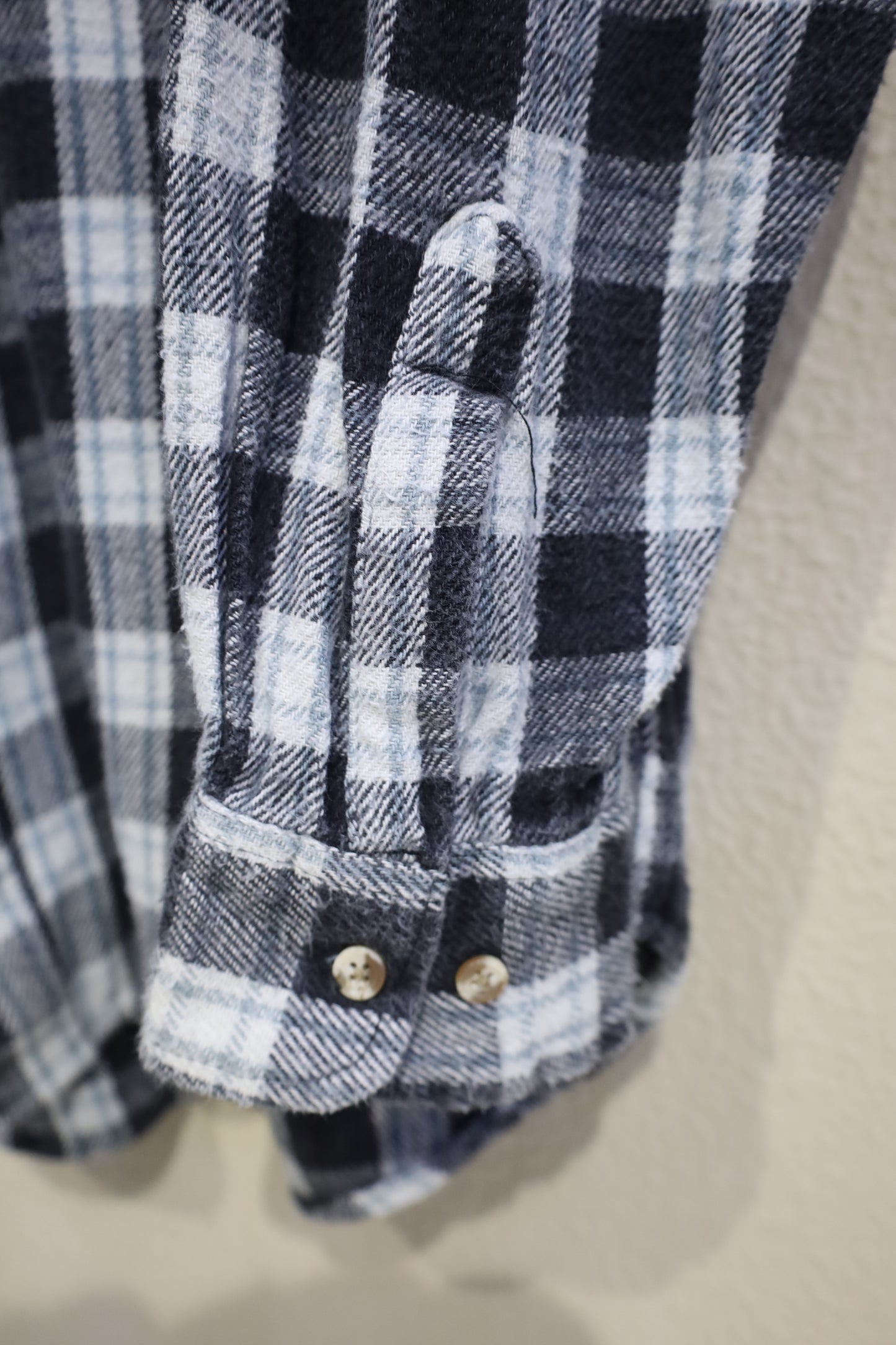 758 / 1990's Williams Bay heavy nel check shirt