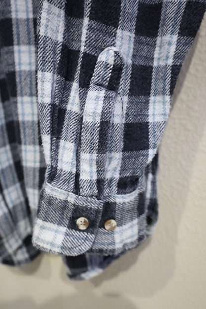 758 / 1990's Williams Bay heavy nel check shirt