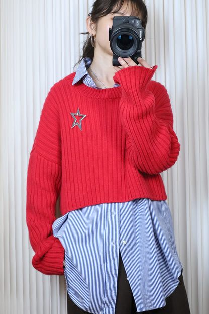 J44 / early2000's  COTTON CANDY LA cotton knit