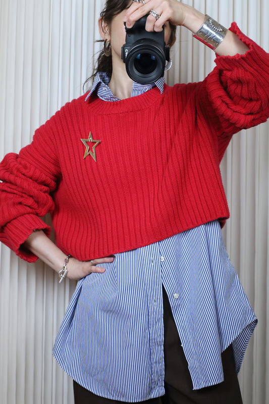 J44 / early2000's  COTTON CANDY LA cotton knit