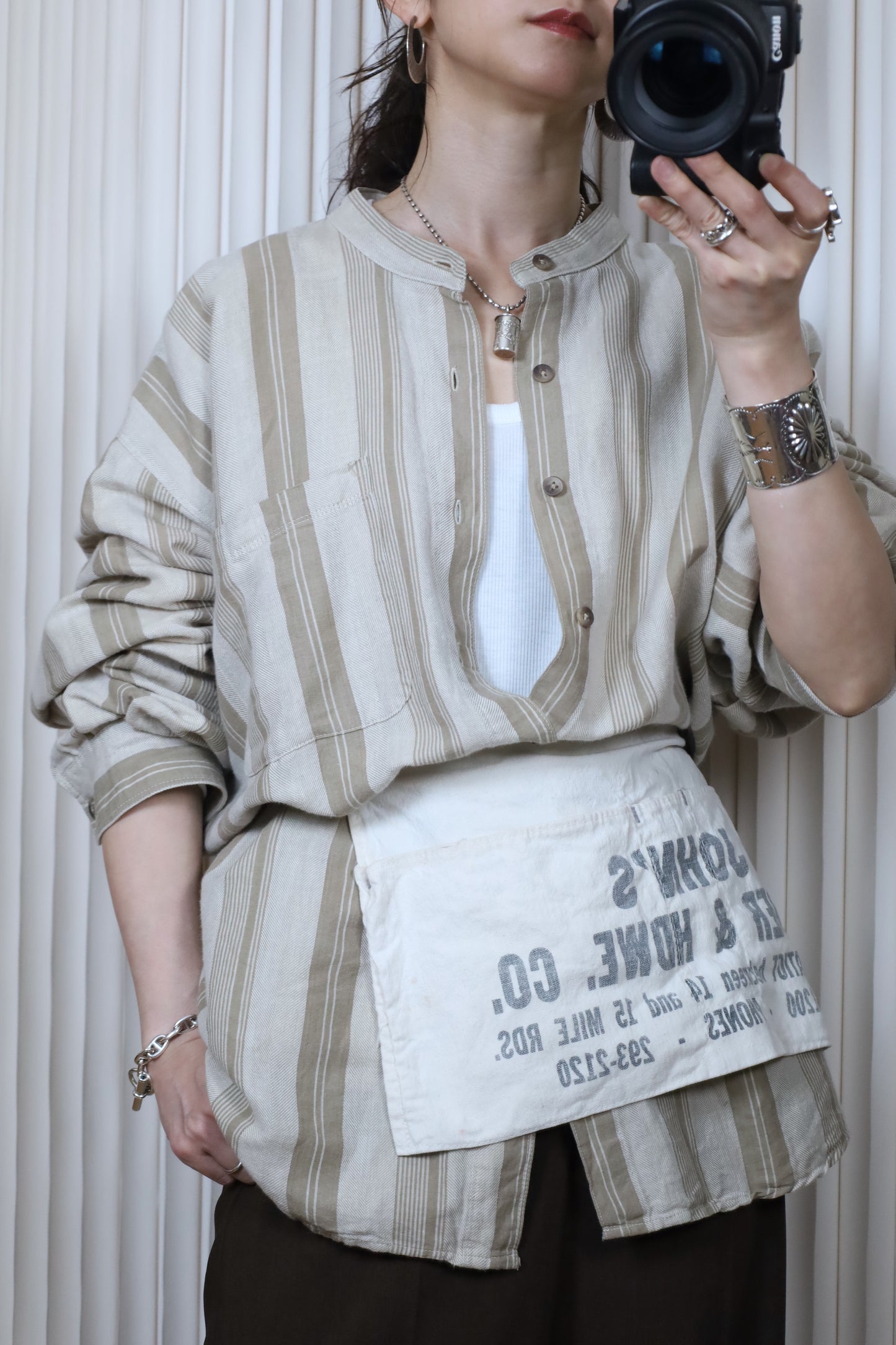 676 / 1990's J.RIGGINGS stripe  shirt