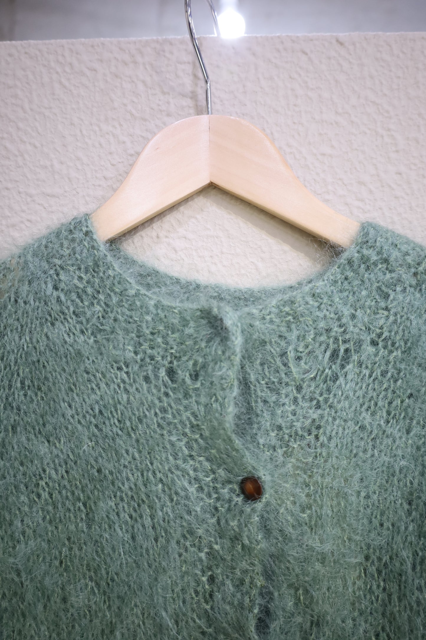 A1003 / UNKNOWN mohair fabric long cardigan