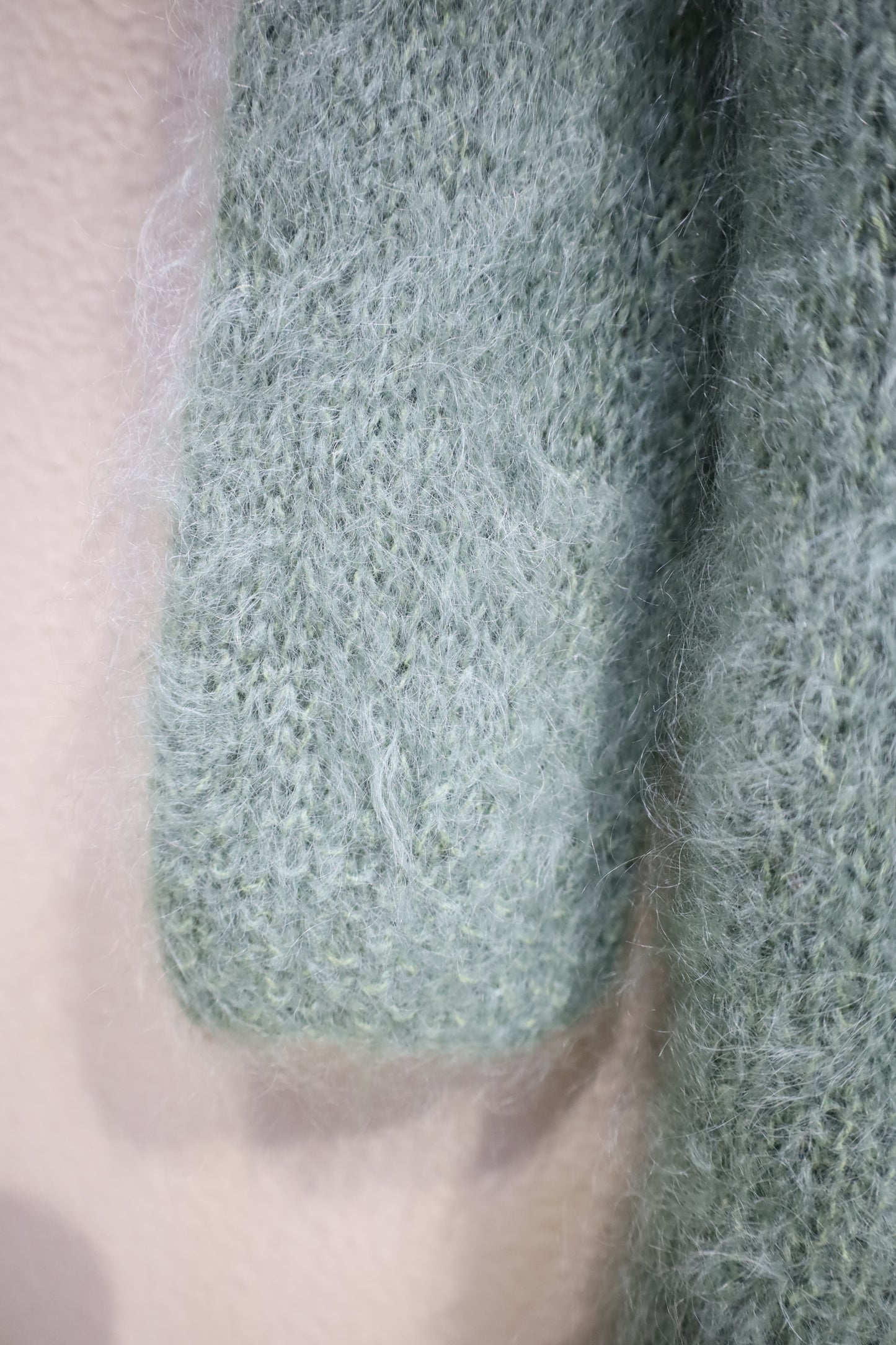 A1003 / UNKNOWN mohair fabric long cardigan