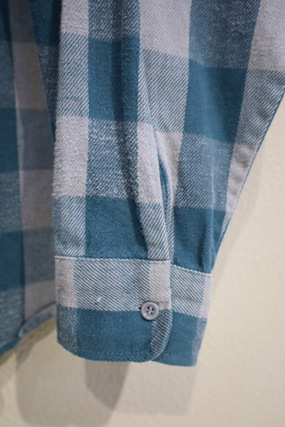755 / 1990's UNKNOWN block check shirt