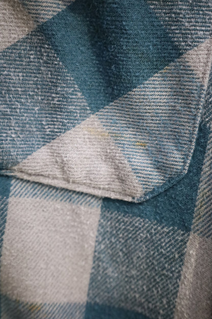 755 / 1990's UNKNOWN block check shirt