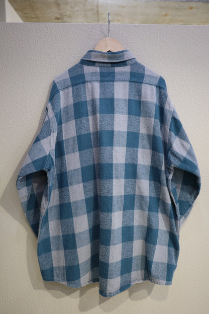 755 / 1990's UNKNOWN block check shirt