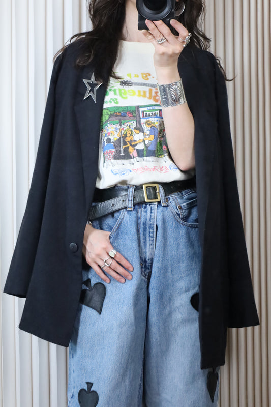 C904 / 1990's ONEITA Blue grass festival tee