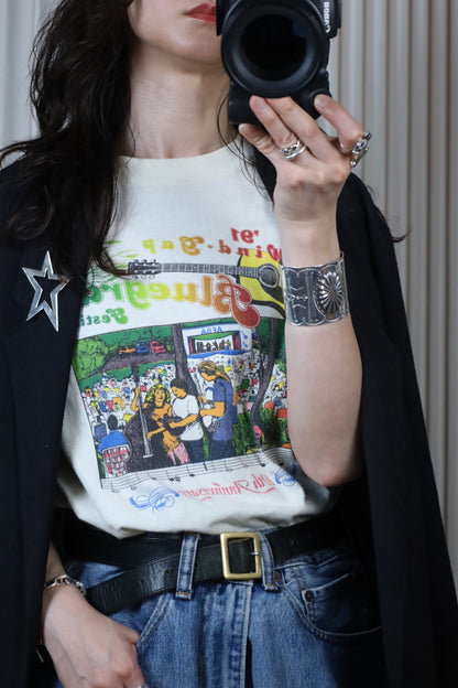 C904 / 1990's ONEITA Blue grass festival tee