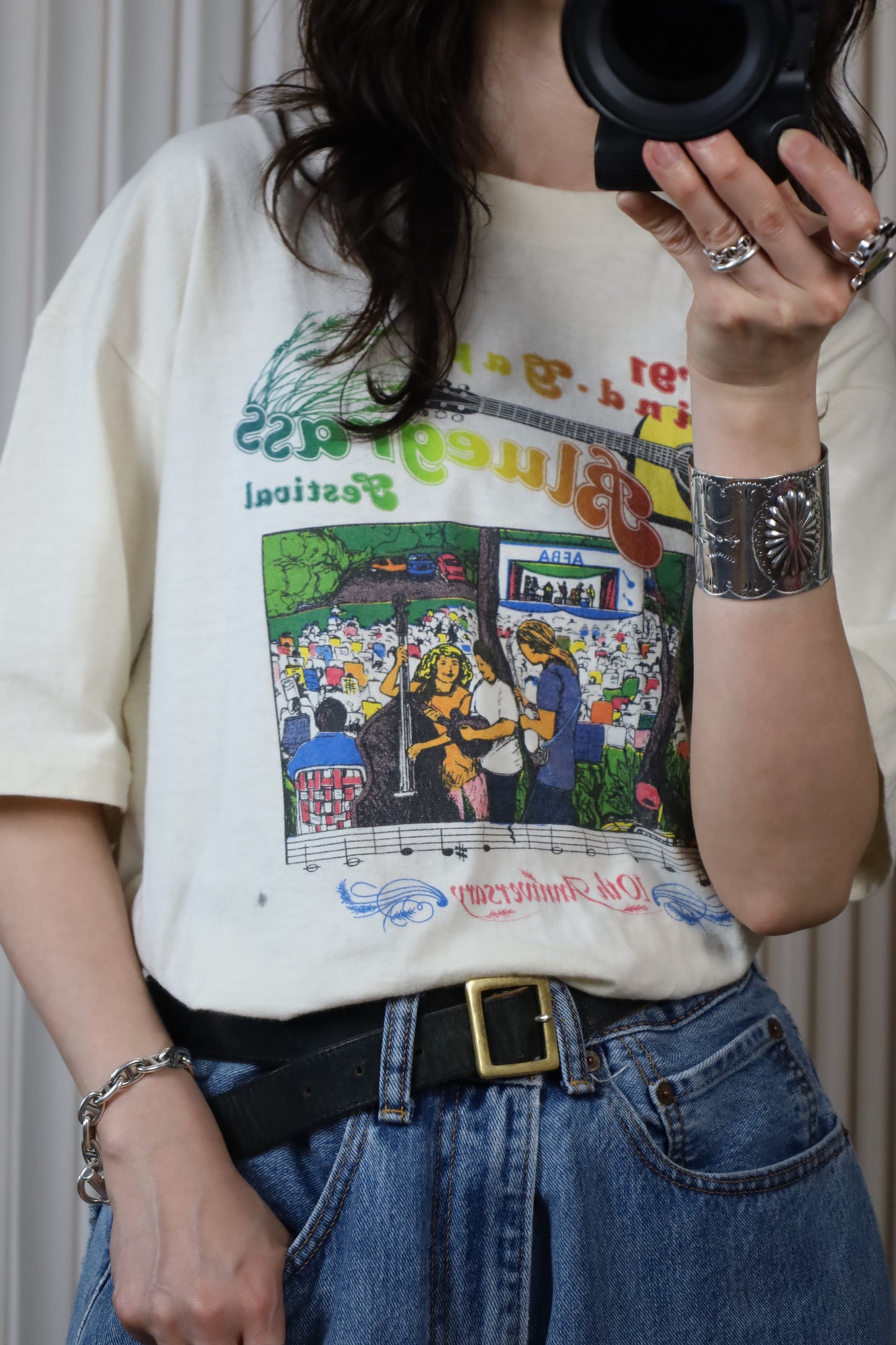 C904 / 1990's ONEITA Blue grass festival tee