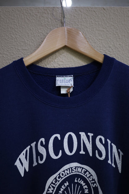 Z1029 / 1990's CASCADE SPORT WISCONSIN print sweat