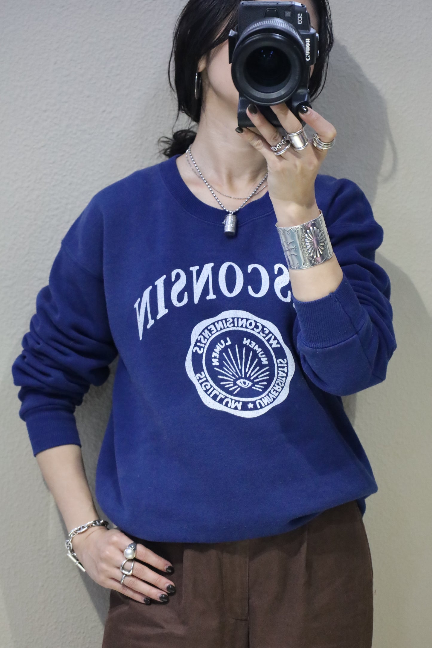 Z1029 / 1990's CASCADE SPORT WISCONSIN print sweat